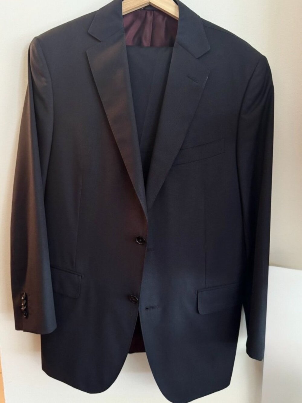 Pal Zileri Midnight Navy Blue Suit 42R Italy